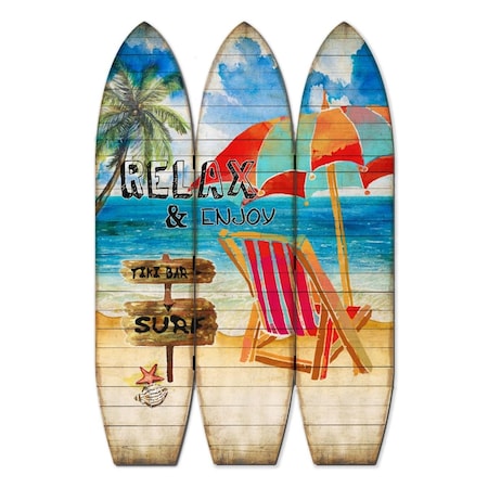 Screen Gems Classic Surfboard Screen Room Divider SG-331